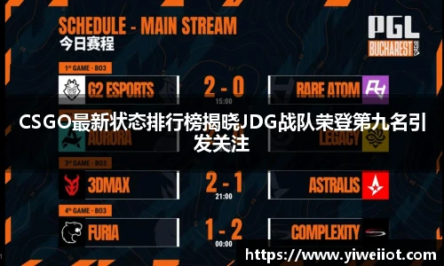 JJB竞技宝CSGO最新状态排行榜揭晓JDG战队荣登第九名引发关注